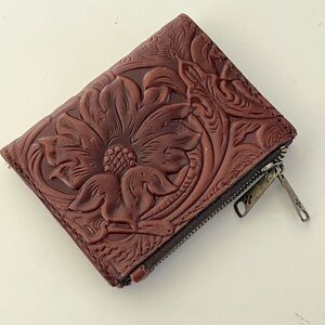 Patricia Nash Brown Embossed Wallet